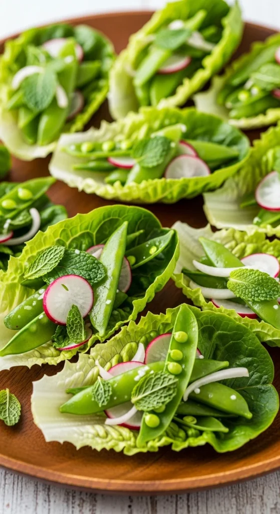 14. Snap Pea Salad Cups