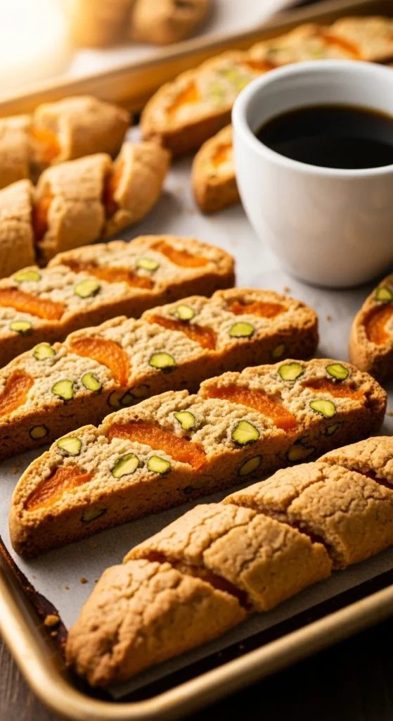 15. Apricot Pistachio Biscotti