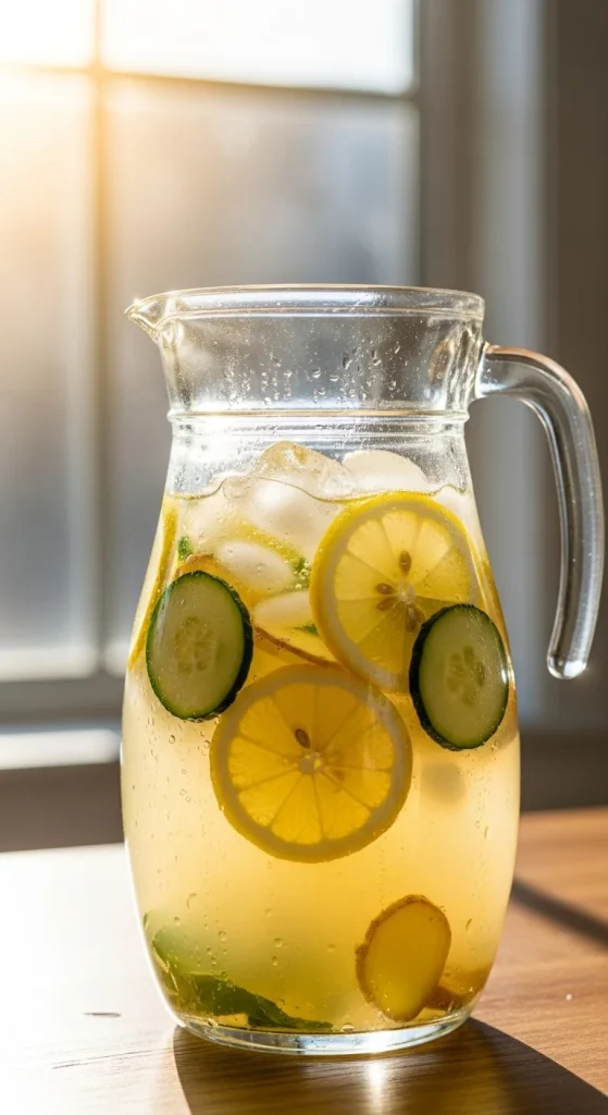 15. Cucumber Ginger Lemonade
