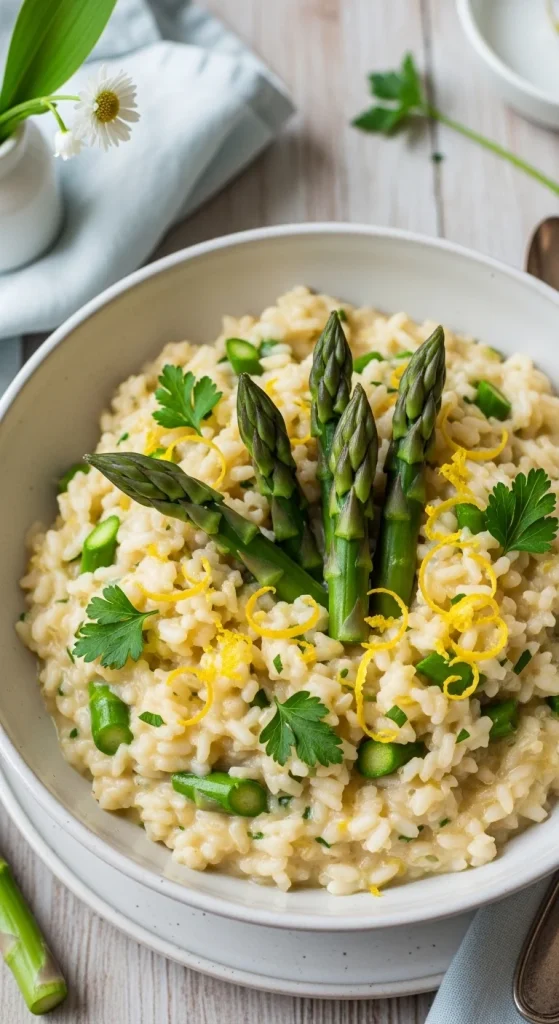 16. Asparagus Lemon Risotto