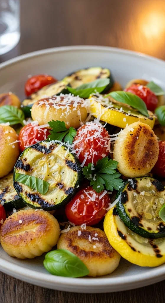 16. Grilled Gnocchi with Summer Squash