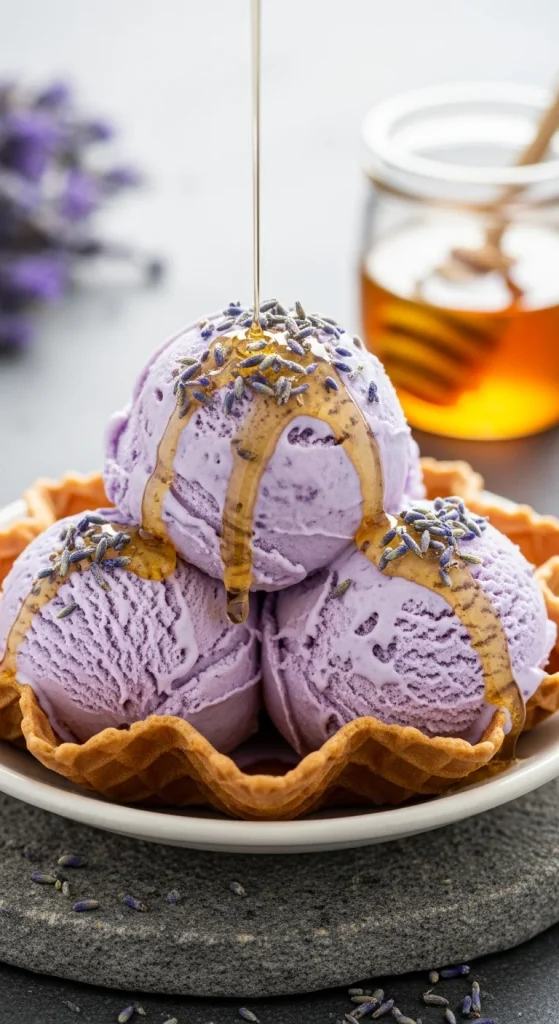 17. Lavender Honey Ice Cream