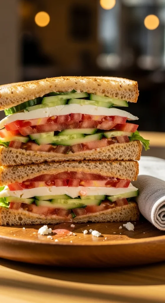 17. Tomato Cucumber Sandwich
