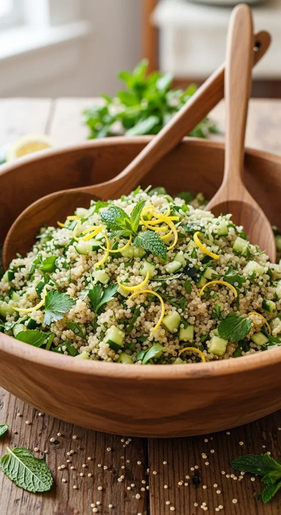 18. Cucumber and Herb Quinoa Salad