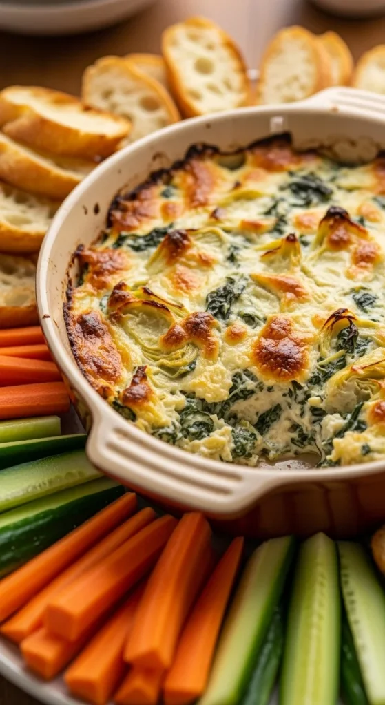 2. Creamy Vegan Spinach Artichoke Dip