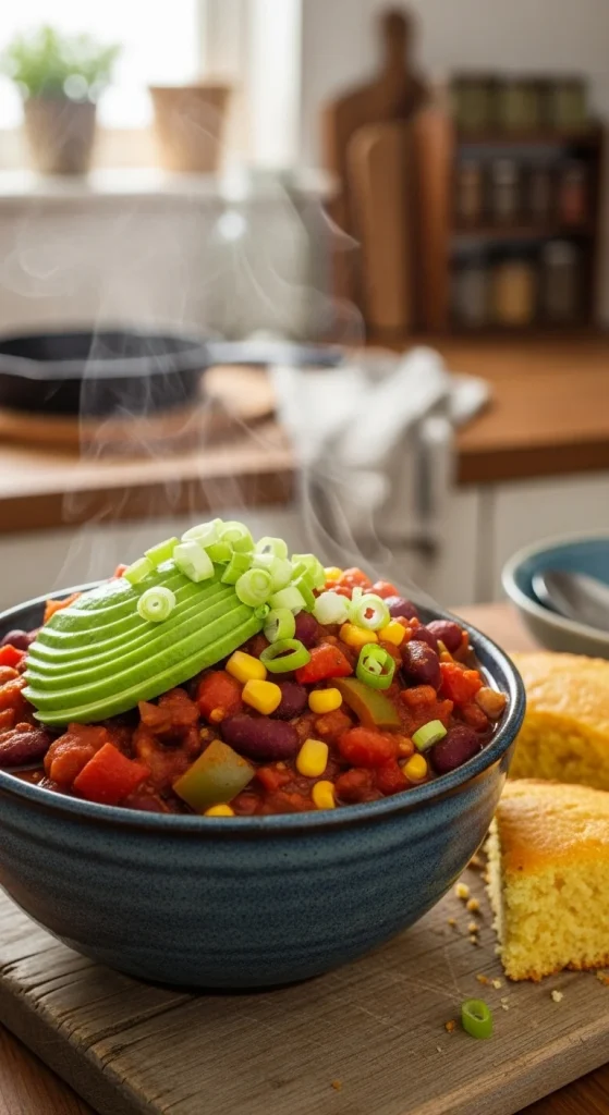 2. Hearty One-Pot Vegan Chili That Warms You from the Inside