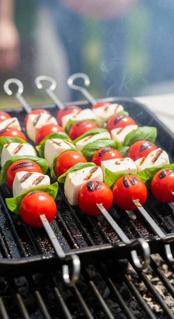20. Tomato Mozzarella Skewers