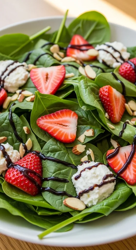 21. Spinach and Strawberry Salad