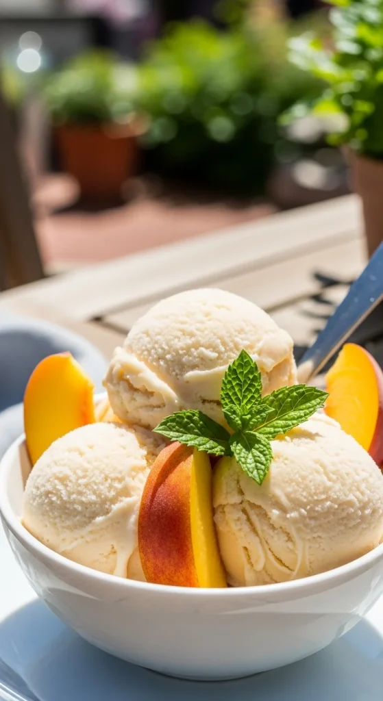 21. Vegan Peach Sorbet