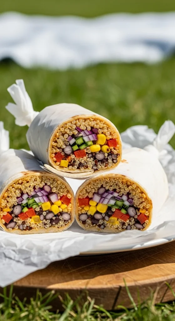 23. Veggie Quinoa Burritos