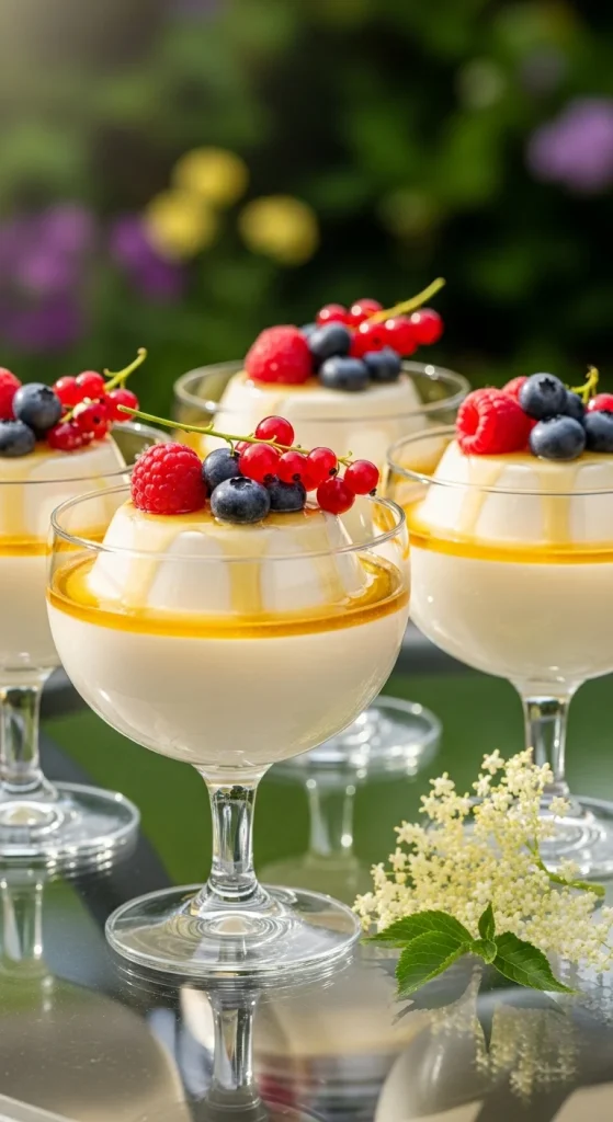 4. Elderflower Panna Cotta