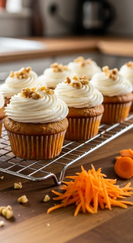 7. Carrot Cake Cupcakes with Cream Cheese Frosting