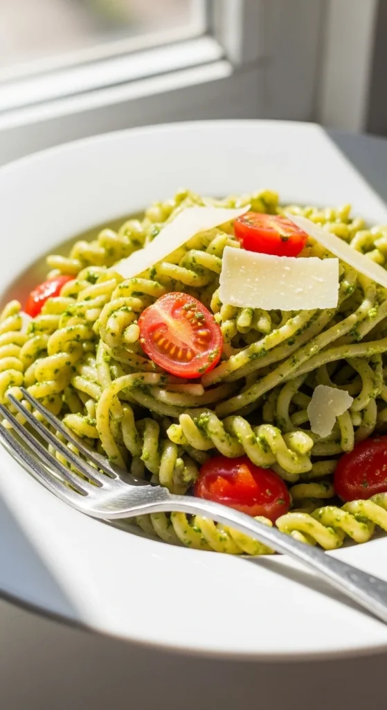7. Tomato Pesto Pasta