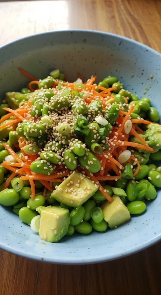8. Edamame and Avocado Bowl