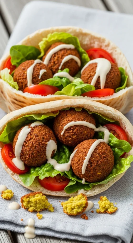 8. Falafel Pita Pockets