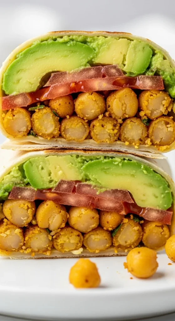 Recipe 1 Zesty Chickpea Avocado Wrap
