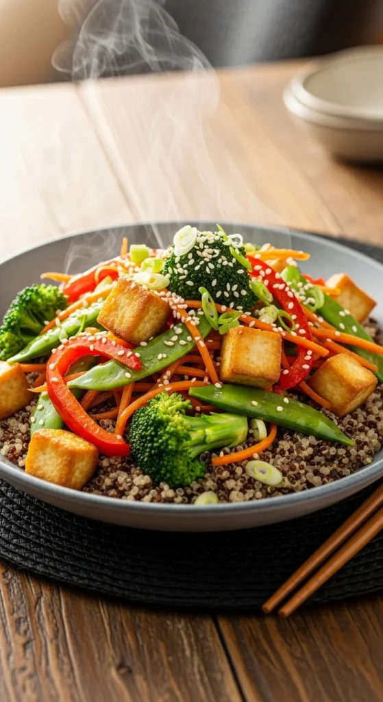 Recipe 2 Rainbow Veggie Stir-Fry Bowl