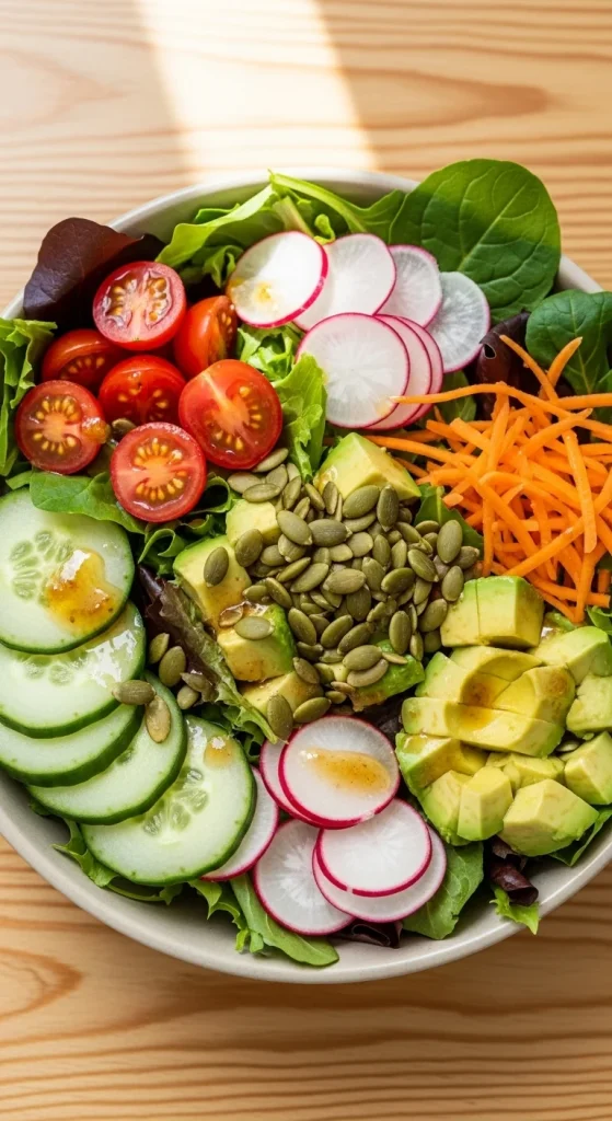 Vegan seasonal salads